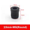 4/8pc Black Square/Round Plastic Pipe Plugs Furniture Leg Feet With M6 M8 M10 Nut Hole Tube Blanking End Inserts Caps Pipe Cover