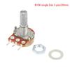 10Pcs Wh148 Single Potentiometer B 1K-500K 15Mm/20Mm Shaft Adjustable Resistor Stable Control Electronic Diy Circuit Parts