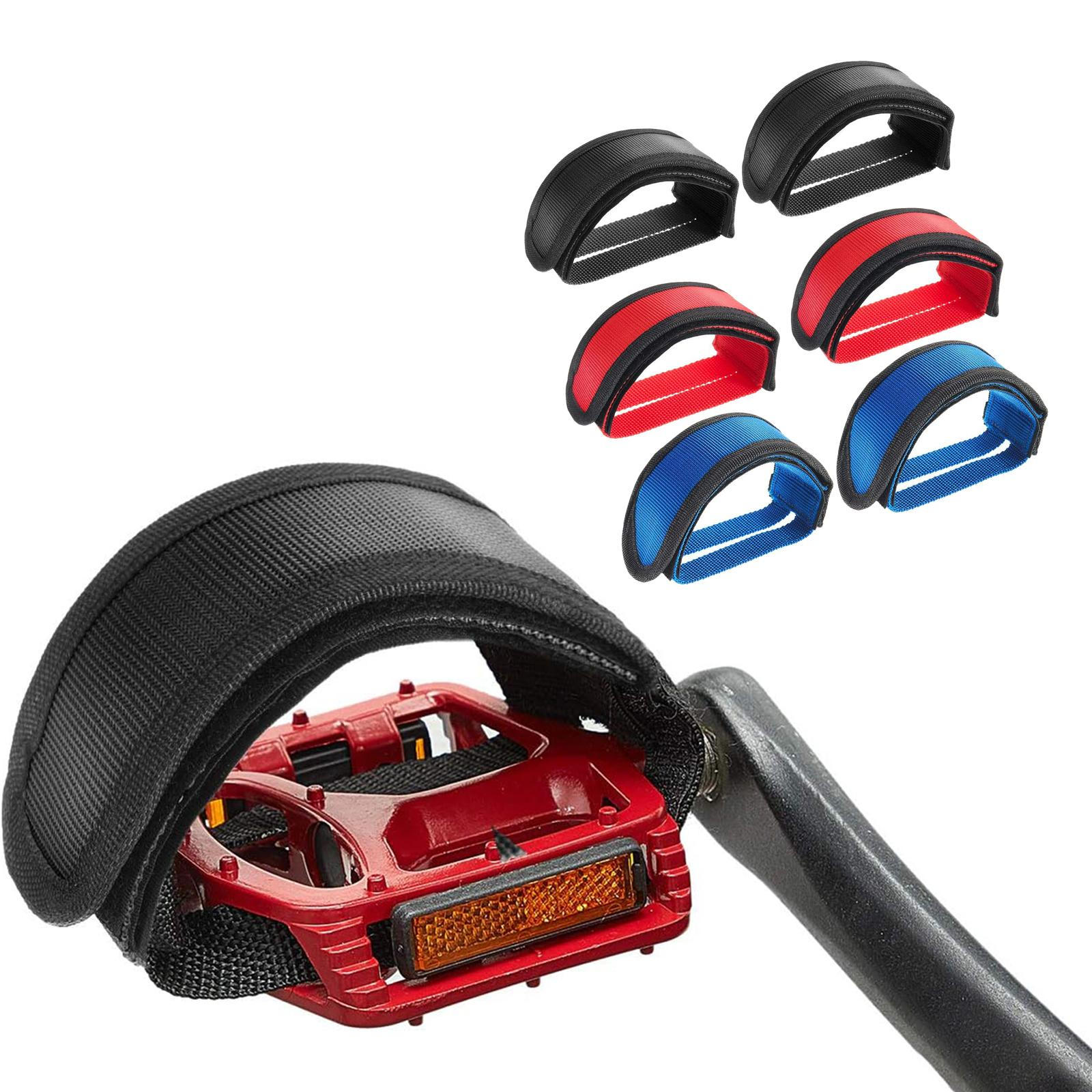 6Pcs Bike Pedal Straps Universal Convenient 3 Colors Cycling Accessories