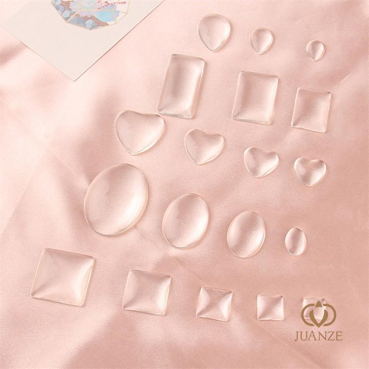 

DIY Jewelry Kit: Handmade Oval Glass Stickers & Epoxy Gem Flowers