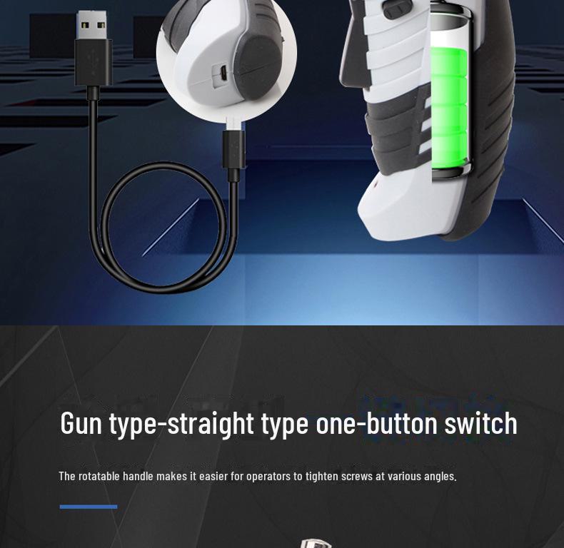 Tianshu 3.6V Folding Rotating Mini Electric Drill & Screwdriver Set