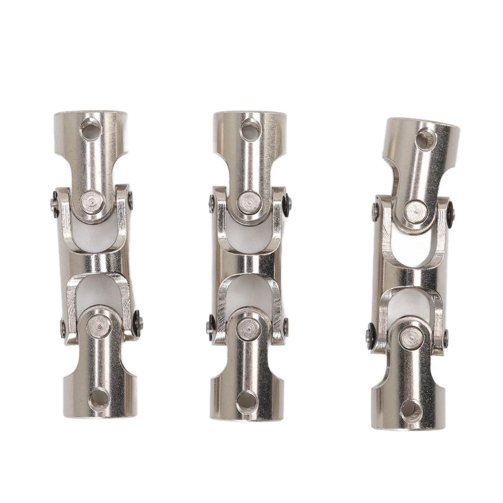 RC universalleddaksel 8 mm til 8 mm 3-seksjons roterbar stålkobling Styrekobling for RC