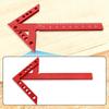 Precision Center Finder Line Gauge 45/90° Angle Marking Ruler Plastic Aluminum Alloy Woodworking Tool for Carpenters