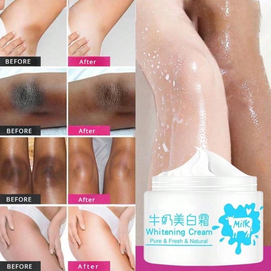 Mleczny krem ​​wybielający nawilżający jasny krem ​​pod pachami biały natychmiastowy krem ​​wybielający do nóg