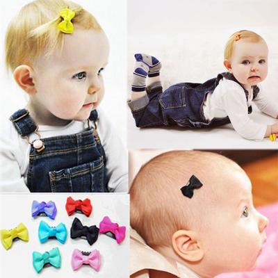 10PCS Kids Newborn Infant Hair Accessories Mini Hair Clip Bow Baby Hairpin Headwear