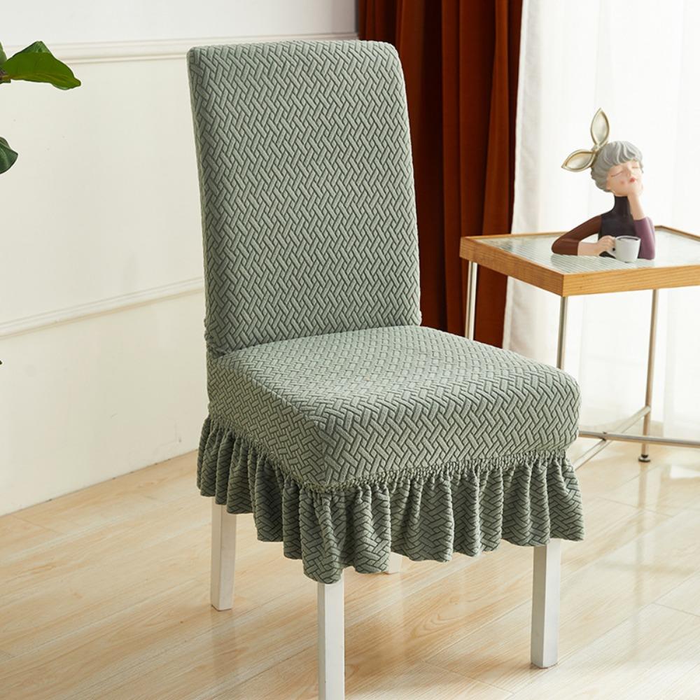 Stretchable Dining Chair Covers Set Universal Fit Thickened Spandex Slipcovers with Backrest for Home Kitchen Office