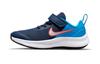 Star Runner 3 Mesh Anti Kick Cushioning Anti Kick Cushioning Low Top Kids' Running Shoes Blue Orange DA2777-401