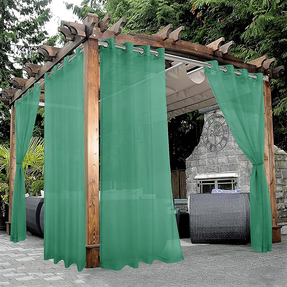 

Уличная водонепроницаемая териленовая оконная сетка дождезащитная штора 132x274 cm - Grommet чирковый