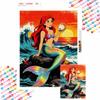 Diamond Painting Kit Ariel Mermaid 5D DIY Diamond Art Home Bedroom Wall Decor