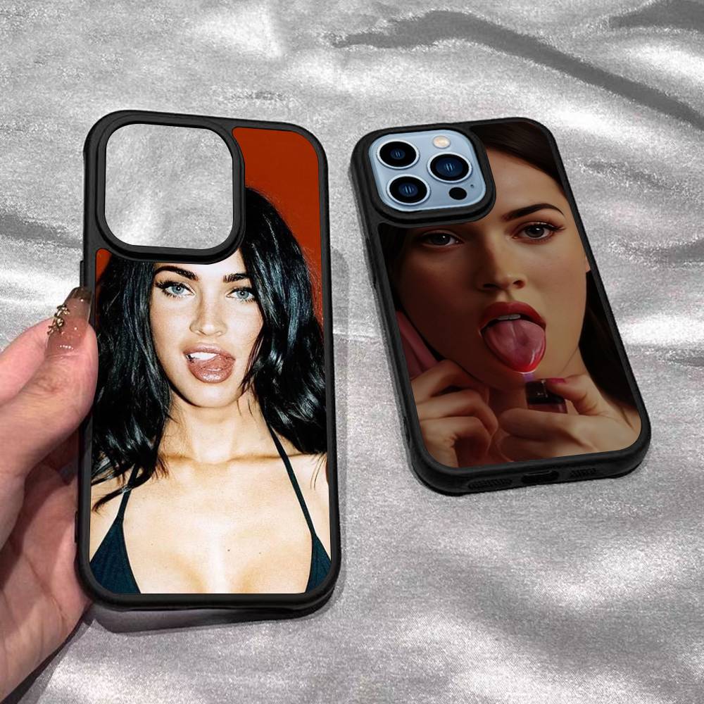 Jennifers Body Megan Fox Black Silicone Hard Plastic Phone Case For Iphone 17 Air 16 15 14 13 12 11 Pro Max PC+TPU Case