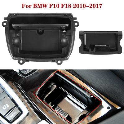 Posacenere per sigarette in ABS PC Accessori per fumatori per BMW Serie 5 F10 F18 2010-2017 Accessori interni per auto Posacenere per console centrale dell'auto
