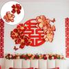 2x Tissue Paper Flowers Wedding Decoration Versatile 3D Crepe Wall Decor for Party