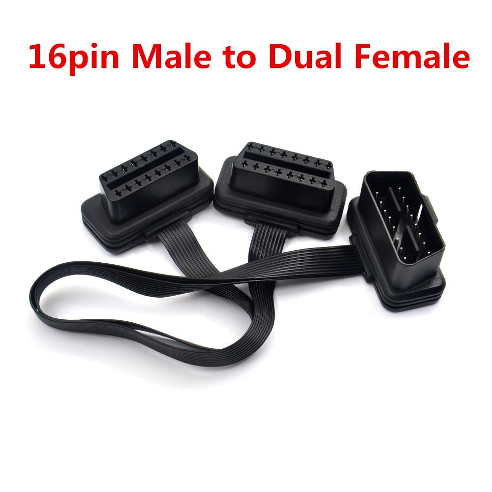 OBD2 Extension Cable OBD 16pin male to female For ELM 327 For Auto Car Diagnostic Tool Scanner