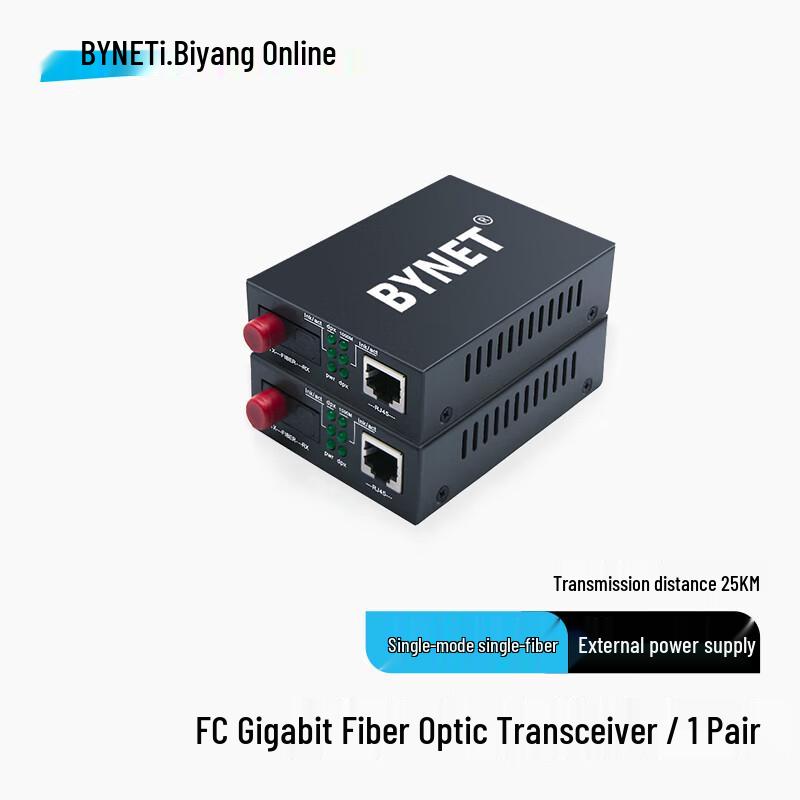 BYNET Gigabit Single-Mode Single-Fiber Optical Transceiver