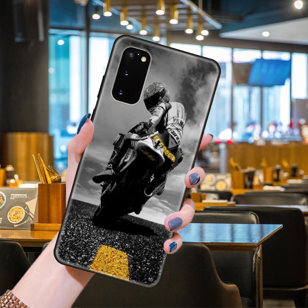 Telefonkasten für SamSung Galaxy S Note 21 20 10 9 8 7 6 Plus Edge E Lite Ultra Schwarz Cover Wasserdicht 3D Coque Moto Motorrad
