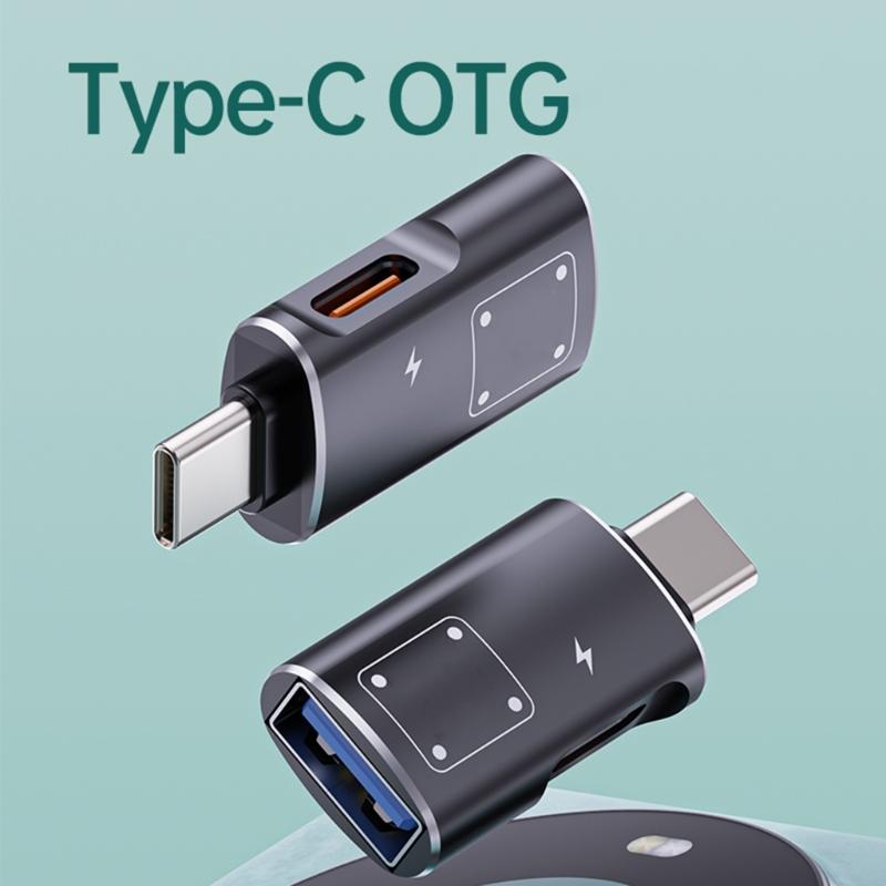 Adapter Data Tranfer Adapter for Phone 15 14 Converter USB A Type C Female To USB C Male OTG Adapter with Charging Port