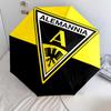 1 PC Automatic Folding Umbrella - Alemannia Aachen Pattern Portable Foldable Design With 8 Ribs Christmas Birthday Gifts