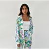 Women's Street Loose Printed Shirt Long-sleeved Fashion Casual Suit Women's Two-piece Summer Commuter Vacation Beach Suit