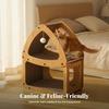 Cat Scratcher House Snug Pet Furniture Comfortable for Living Room, Indoor Cats