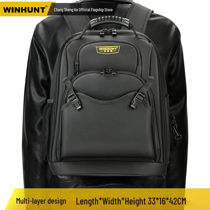 Durable Electrician Tool Backpack: Portable, Multi-Functional, Sturdy Canvas Repair & Storage Bag