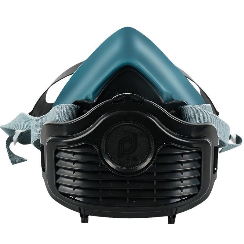 Full Face Dustproof Protective Mask for Industrial Use with Breathing Filter and Cotton Decoration