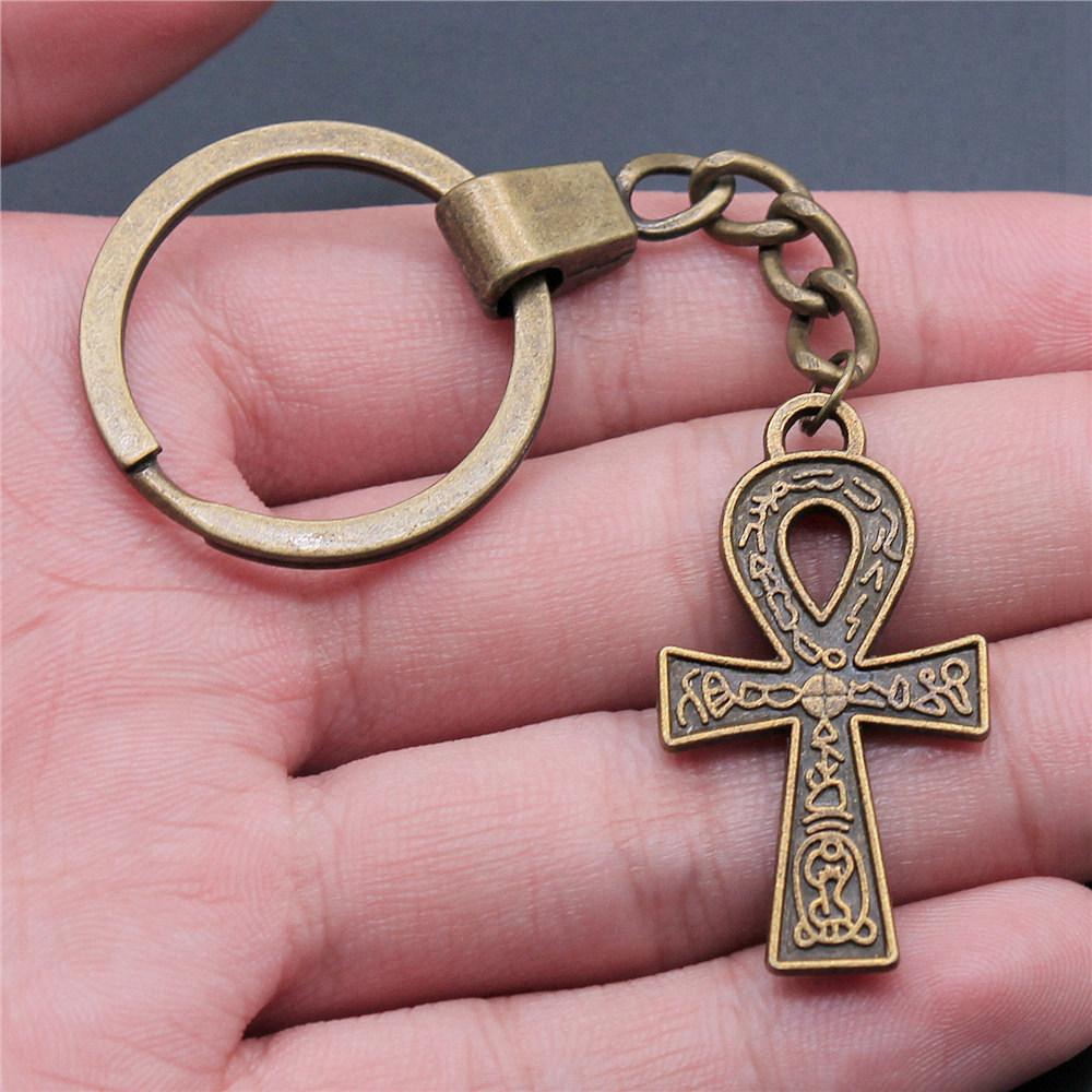 30mm Keychains Bat Cross Skull Vintage Jewelry Supplies QY006