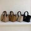 Women's Vegetable Basket Standard Cloth Bag Large Capacity Niche Design PU Sub-mother Bucket Bag