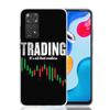 Trade Investment Forex Stock Market Phone Case For Xiaomi Redmi Note 15 14 13 12S 12 Pro Plus 11S 11E 11 11T 10S 10 Art Soft Pat