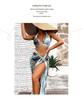 2024 Hot Girl Print Three-Piece Bikini Set with Yarn Skirt - Sexy Backless Design