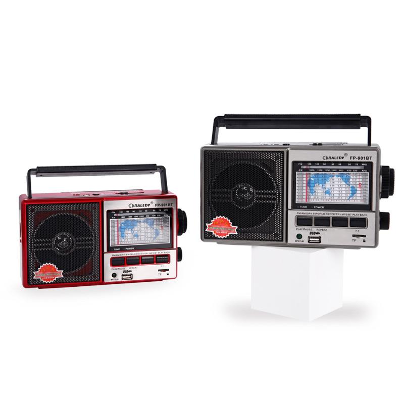 Grady 711 Portable Multiband Retro Radio FM Bluetooth Playback USB Disk Card MP3