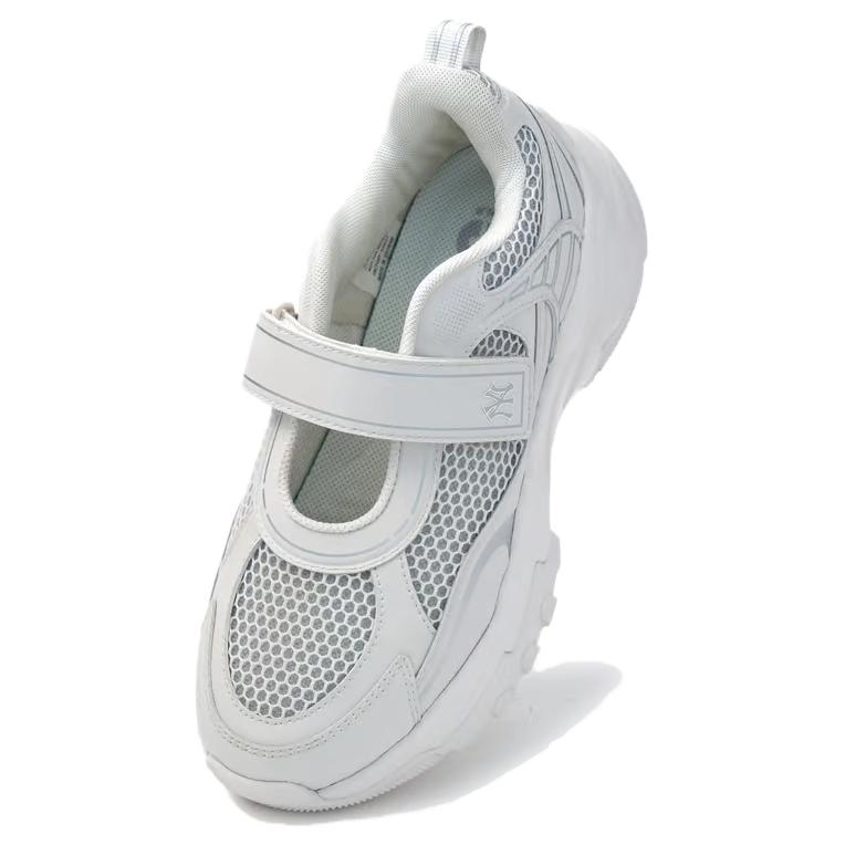 MLB New York Yankees Big Ball Chunky Mary Jane Comfortable Versatile Women Shoes White 3ASDM0153-50WHS