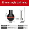 Heavy Duty 1inch Ball Head Mount Adapter To 1/4inch Screw for Underwater Diving Fill Light Arm Tray Accessories