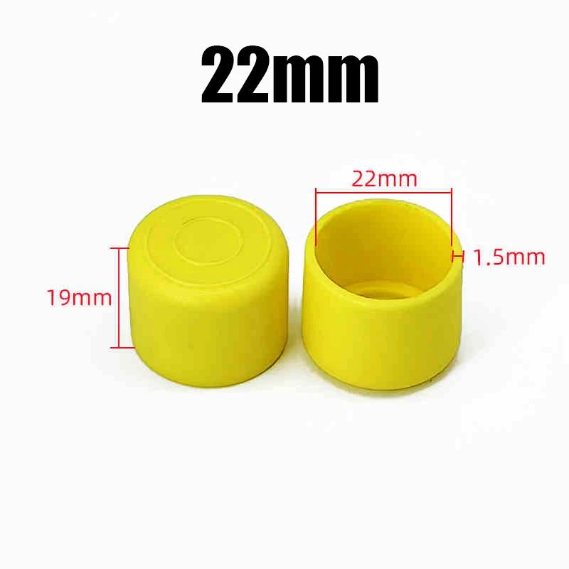 

4/10/20/30/50Pcs Yellow PVC Furniture Table Foot Tip Chairs Legs Pad Protector Cover Round/Square Pipe Plug Lid Protection Cap 4Pcs