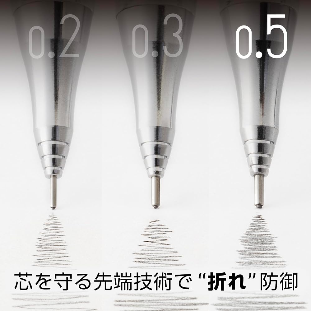 Pentel Mechanical Pencil Orenz 0.5mm Saxophone Blue Shaft XPP505-RC