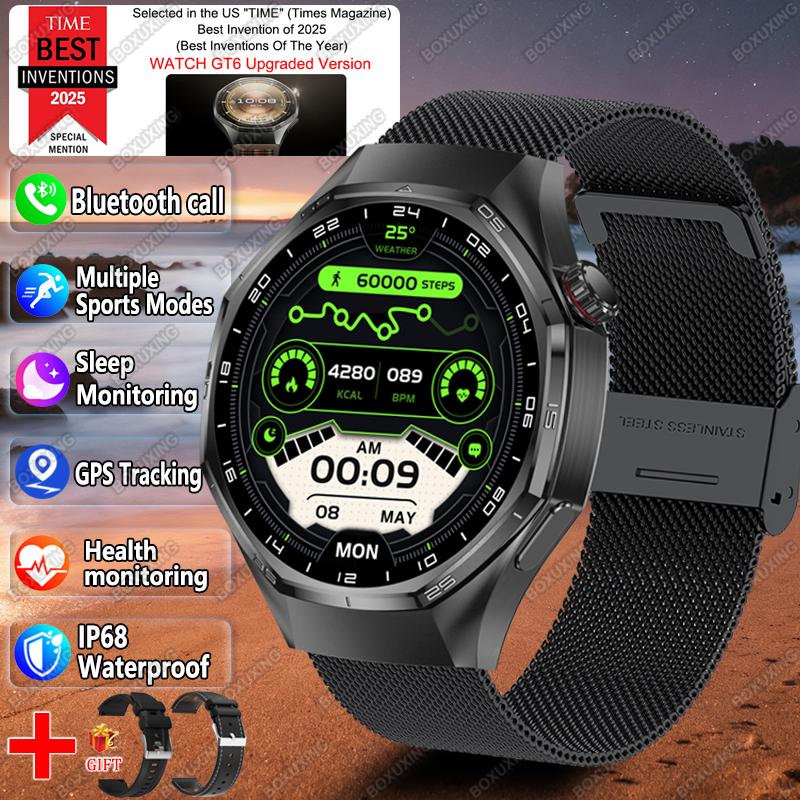 Global Version Watch 6 Pro New Smart Watch Men  Screen GPS Track Bluetooth Call Waterproof Sports Heart Rate Smartwatches
