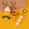 Spiedino di Calamari Pvc Porta Chiave Auto Chiave di Casa Cibo Finto Portachiavi Spiedino Simulatione Portachiavi Barbecue Moda Coreana Gioielli Ciondolo per Borsa