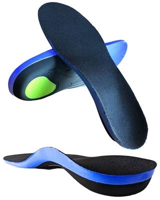Rela Kino Insole by Physical Shock Absorption Arch Support Arch Insole for Men Women [Supervised Therapist] (Black, L27.5-28.5)