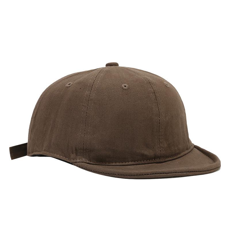 Retro Washed Old Short Brim Cap Women's Versatile Fashion Soft Top Baseball Cap Couple Tooling Hat