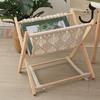 Bohemian Stil Baumwollseil Geflochten Lagerung Faltbares Regal Kreatives Schreibtisch-Bodenregal Nachttisch Lagerungs-Organizer
