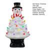 Lighted Christmas Gnome Tree Small Prelit Resin Christmas Tree with Multicolored Lights for Tabletop