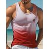 Summer Daily Casual Men's Sleeveless T-shirt Hawaiian Men's Tank Top Street Fashion Men's Tank Top