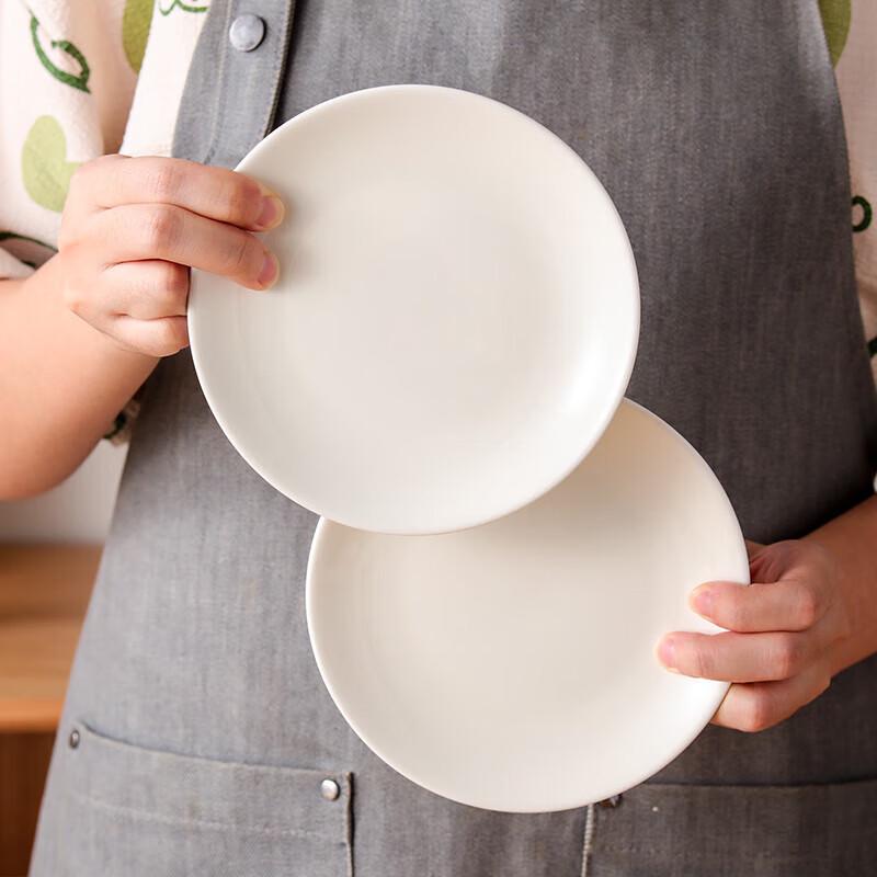 Цзяецзя T710 7-дюймовая белая керамическая костяная тарелка