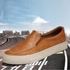 Leder Freizeitschuhe Flache Slipper Herren Loafer Mode Nähte Männliche Flats Outdoor Laufschuh 2024 Neu Atmungsaktive Sportschuhe