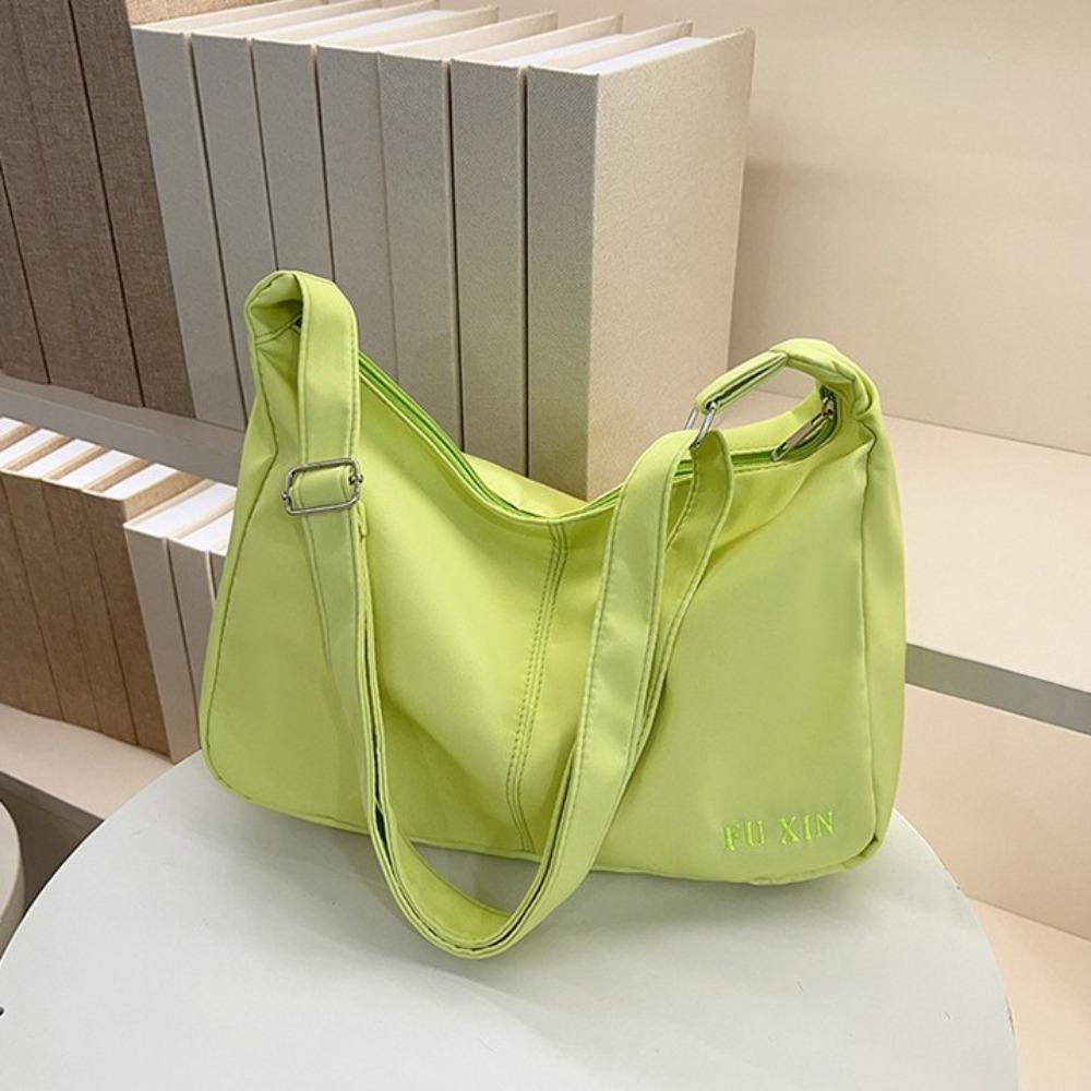 Lightweight Canvas Crossbody Bag Large Capacity Hobo Bag Fashion Shoulder Bag  Ladies