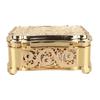 Alloy Small Treasure Chest Gold Ring Box Holder Decorative Boxes Keepsake Box  For Ring