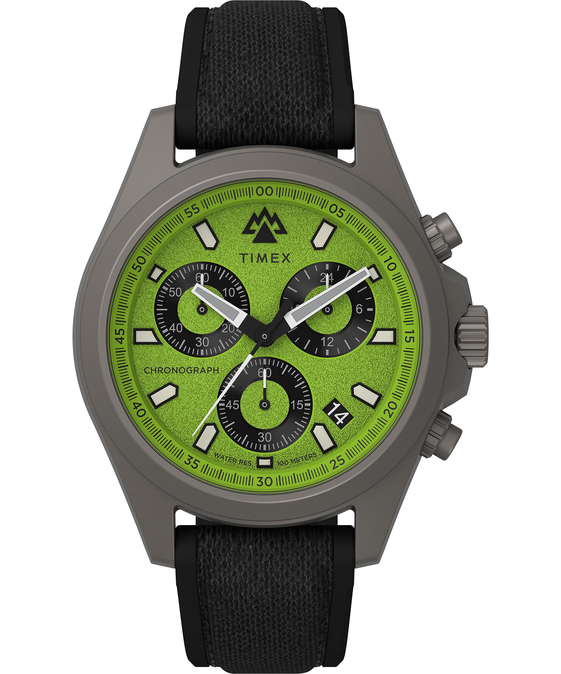 

Timex Men s Expedition North Field Post 43mm Watch, Black/Green/Titanium. , classic