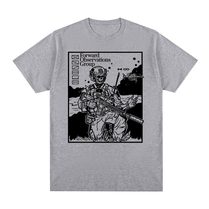 Forward Observations Group Vintage tshirt Skeleton FOG Harajuku Streetwear Cotton Unisex T shirt New TEE TSHIRT Womens tops