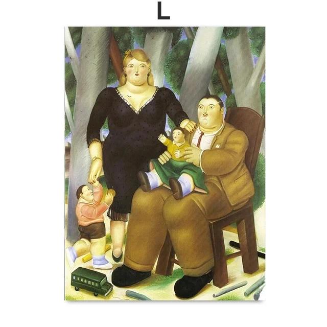 Fernando Botero Femei Dansând Circ Artă de Perete Pictură pe Pânză Postere și Imprimeuri Nordice Imagini de Perete pentru Decorarea Camerei de Zi