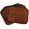 OZ UOMO Sauna Mat [Mini Size] 6-Piece Set Popular Towel Fabric Compact Size Commercial Use Washable Quick-Drying Approx. 40×50cm (Brown, 6 Pieces)