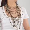 Collana di Perle Elegante Collana Multistrato con Ciondoli Gioielli da Festa Accessori per Appuntamenti Adatta a Varie Occasioni